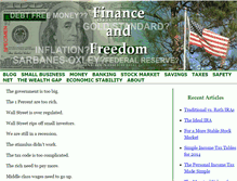 Tablet Screenshot of financeandfreedom.org